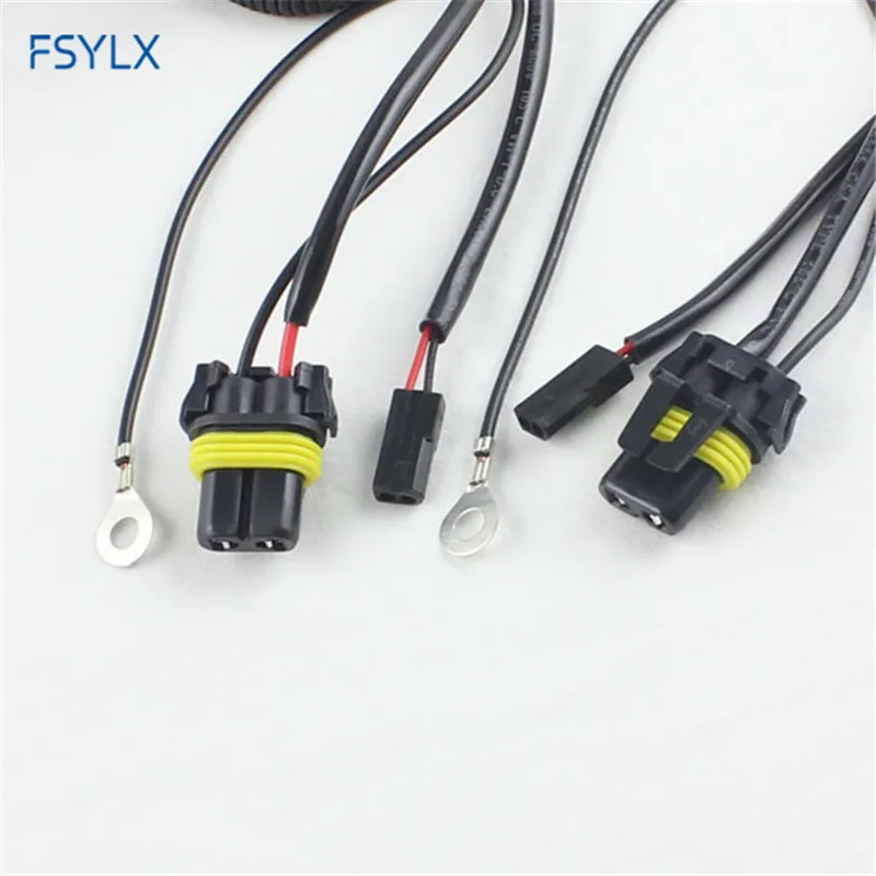 FSYLX автомобиль H13 9004 9007 H4 Hi/Lo луч Реле Жгут проводов ксенон 9007 H4 HID фары преобразования HID ксенон реле Провода Кабели