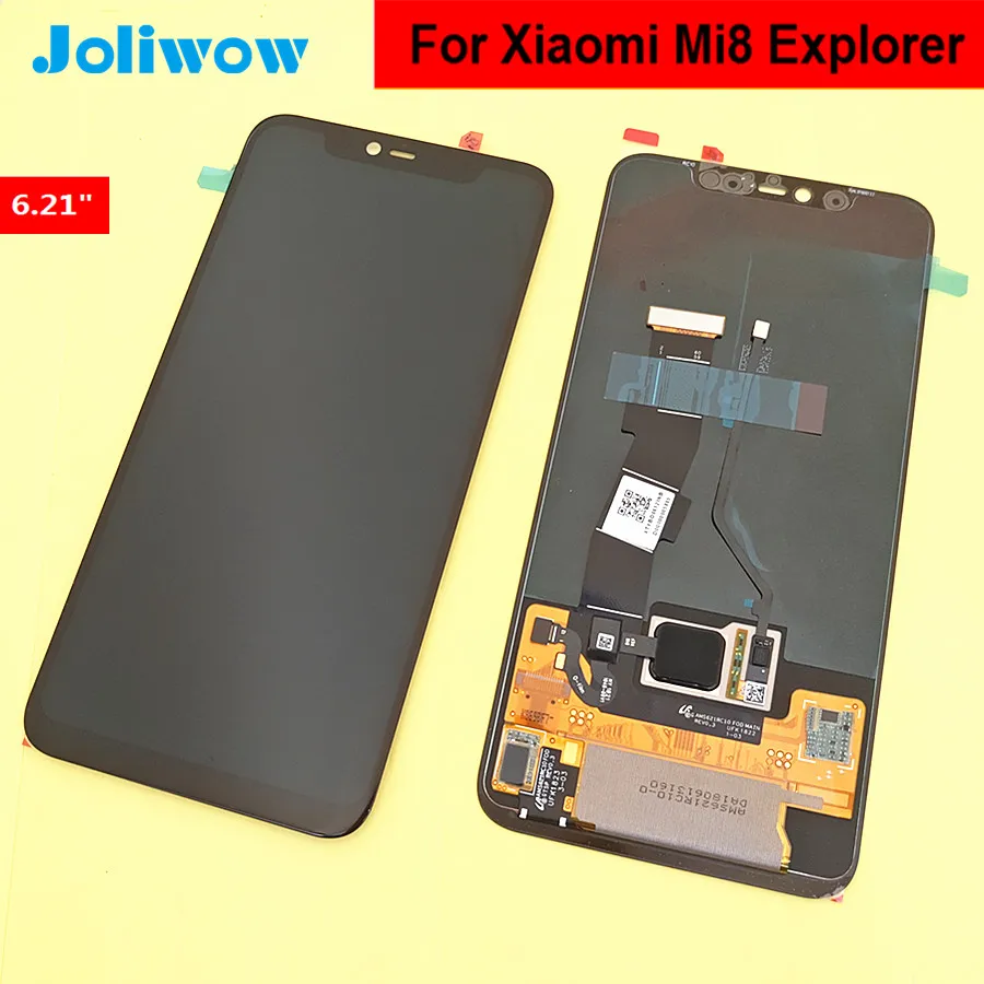 AMOLED для Xiao mi 8 PRO mi 8 Explorer экран отпечатков пальцев ЖК-дисплей+ кодирующий преобразователь сенсорного экрана в сборе Замена