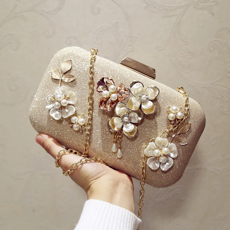 ETAILL роскошный клатч с кристаллами вечерняя сумочка золотыми розами вечерние