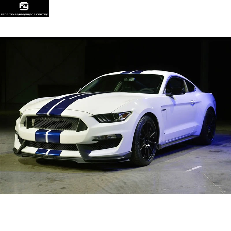 GT350 FRP автомобильный комплект кузова Неокрашенный передний бампер задний диффузор для Ford Mustang GT350 Стиль 15-17