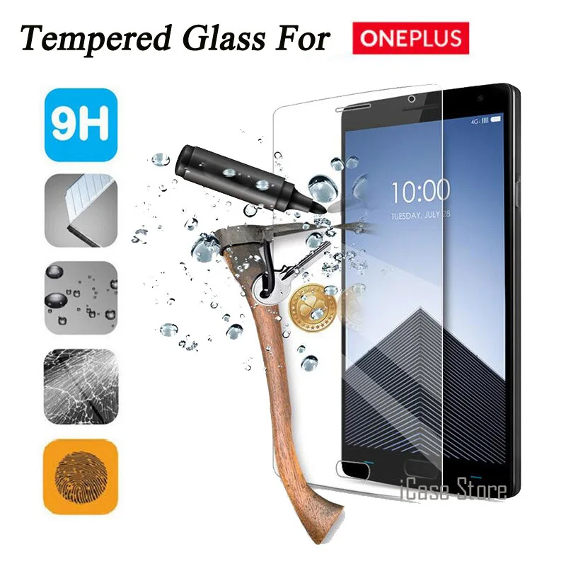 Премиум Закаленное стекло для Oneplus One Two Three plus 1 2 3 X защита экрана Ультра тонкая 2.5D 9