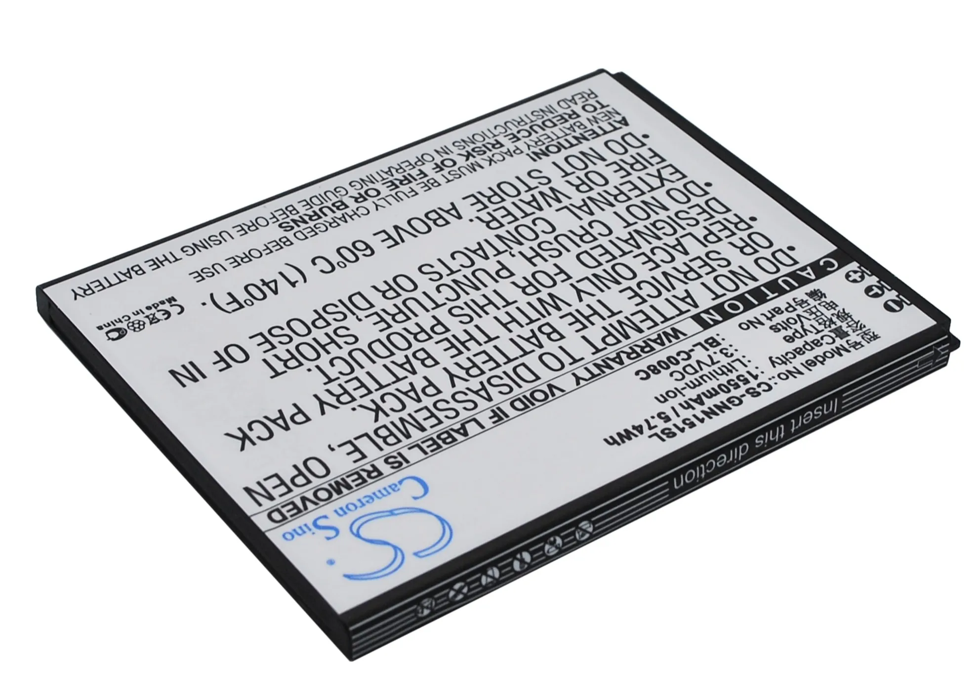 BL C008C батареи Cameron Sino 1550mAh Для GIONEE GN151|cameron sino|battery forcameron sino battery |