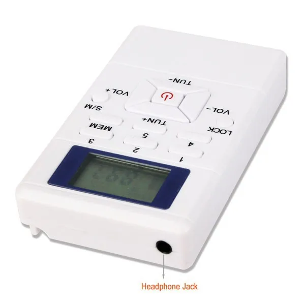 Ssdfly HRD-102 Лидер продаж портативный мини экран FM радио приемник цифровой обработки сигнала частотная модуляция с наушником