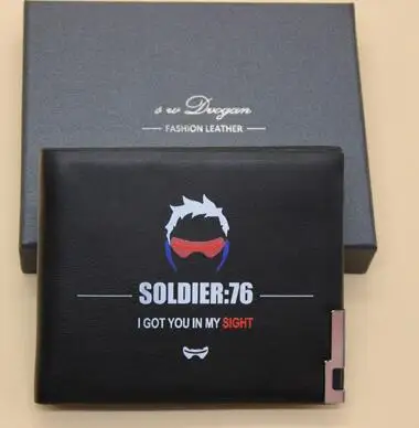 soldiers short DVA кошелек для косплея DVA кошелек D. va для женщин, мужчин, девушек, девушек, жнец, 76 солдат, кошельки, подарок на Рождество, день рождения - Цвет: soldiers short