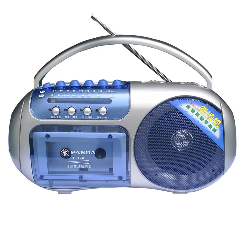 PANDA F-138 рекордер лента один динамик Walkman плеер Английский Обучение портативный прослушивание обучения второй группы радио
