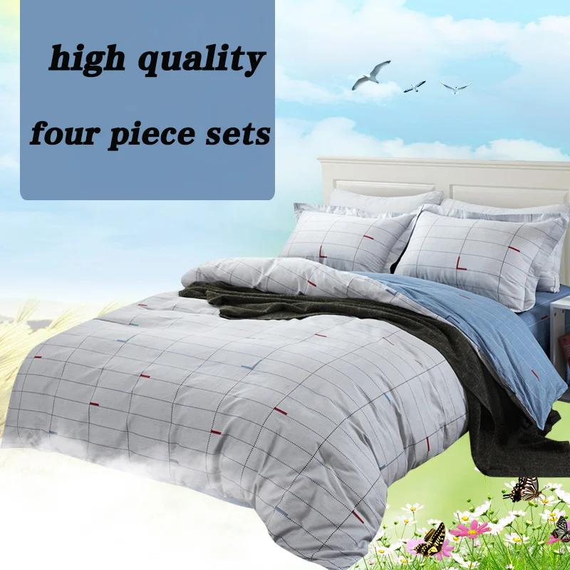 Новинка 2019 года стеганые простыни наволочки комплекты из четырех предметов 100%