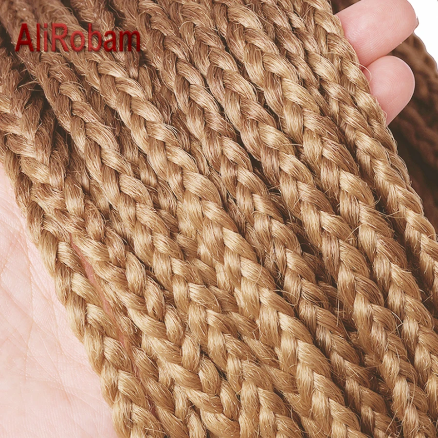 AliRobam коробка ручной работы Вязание косичками волосы синтетические косички 24