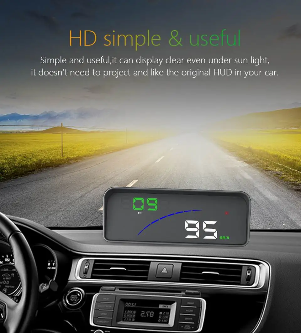 Дисплей на голову P9 OBD2 универсальный дисплей HUD автомобильный Умный Цифровой скоростной проектор на лобовое стекло км/ч распродажа