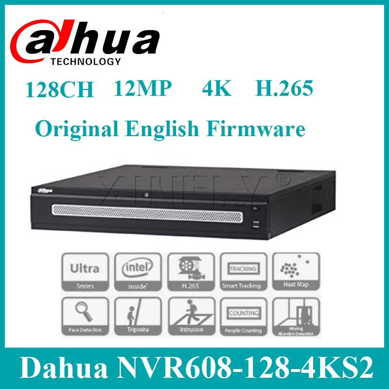 Dahua оригинальный NVR608 128 4KS2 128CH ultra 4k H.265 сети видео Регистраторы заменить 64 и 32 с