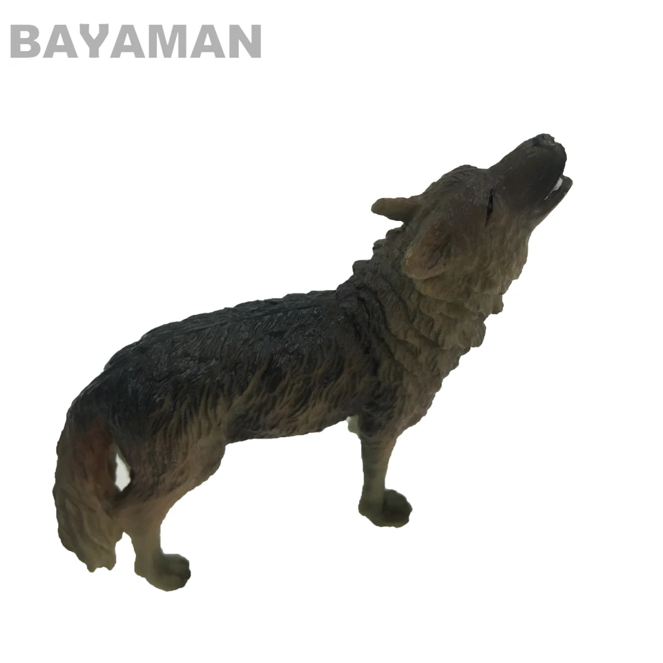 1pc Wolf model Toy Wild Animals Toys Children gifts plastic vivid Animal Model | Игрушки и хобби