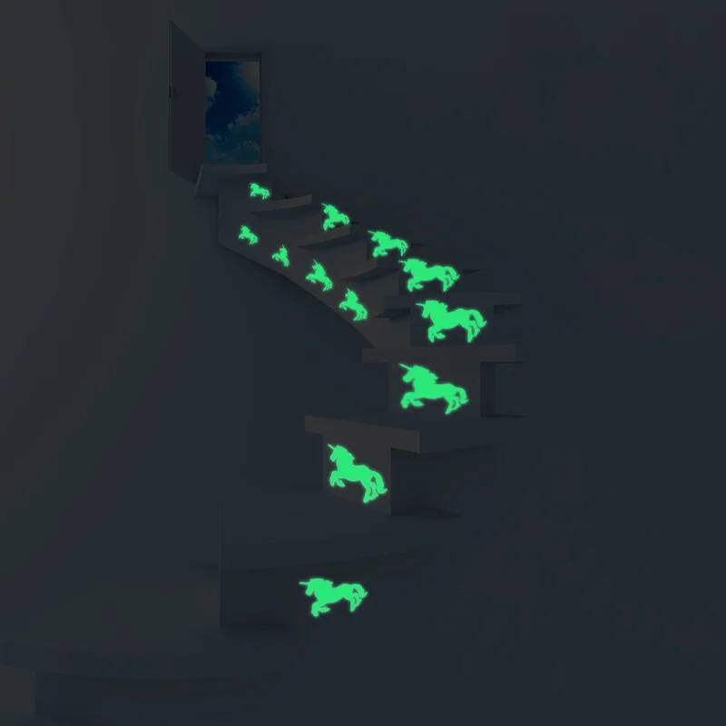 Бесплатная доставка экологичные светящиеся настенные наклейки блестящие в