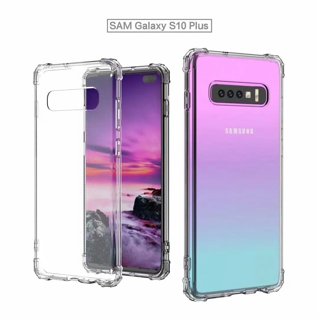 Galaxy S10 плюс чехол Роскошный Анти-противоударный бампер прочный Чехол из ТПУ и