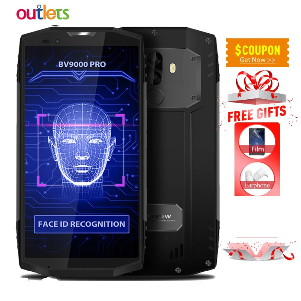 Фото Blackview BV9000 Pro смартфон на Android 128 восемь ядер экран 5 7 дюйма 6 ГБ + 2 Мобильные Blackview BV9000 Pro смартфон на Android 128 восемь ядер экран 5 7 дюйма 6 ГБ + 2 Мобильные