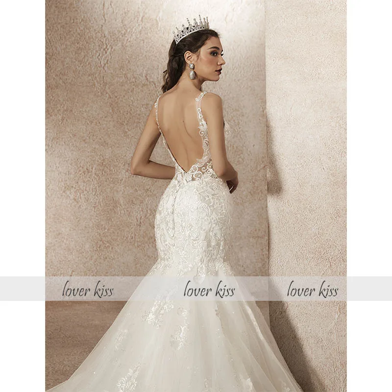 Любовник поцелуй русалки Vestidos De Noiva Элегантное свадебное платье 2021 кружевное с