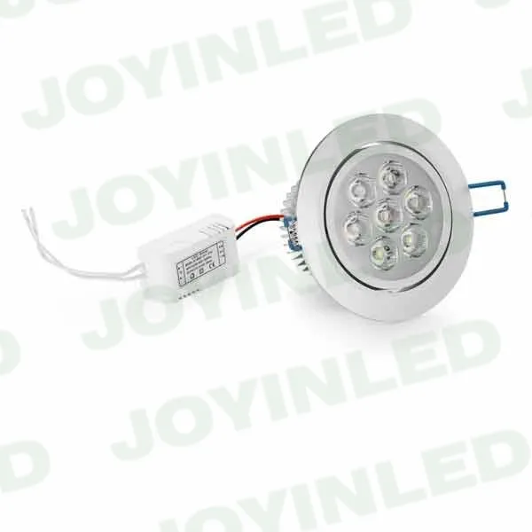 

6pcs/lot 3W 5W 7*1W Epistar LED ceiling light lamp Recessed Spot AC85V~265V for home illumination Free shipping