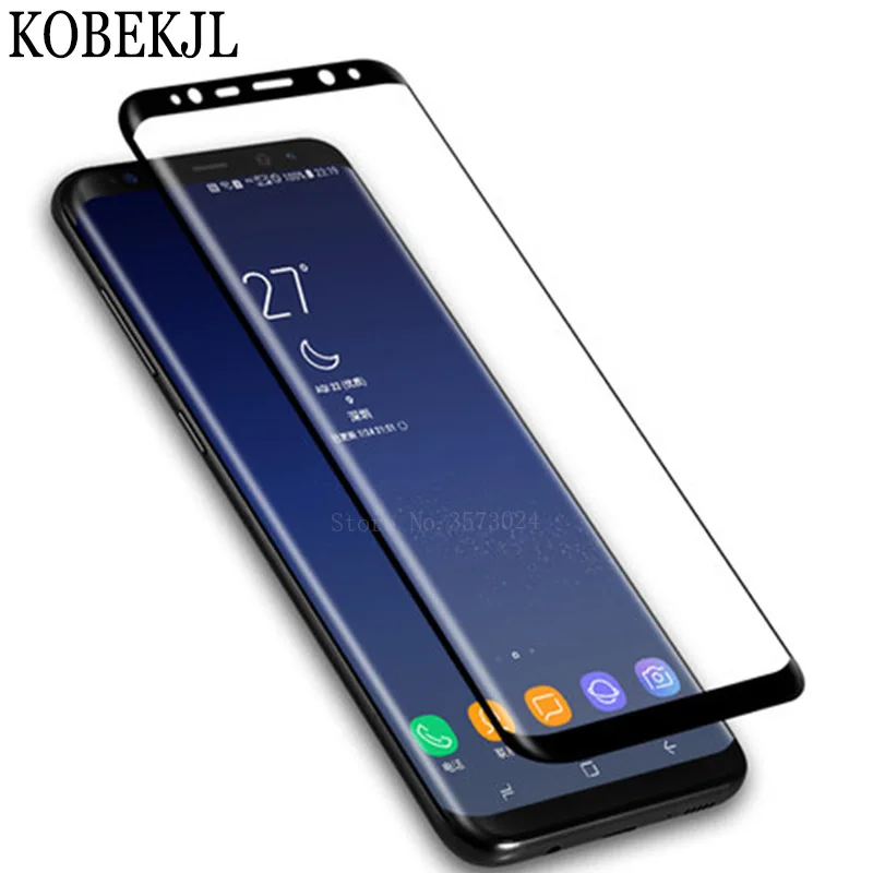 3D закаленное стекло для защиты экрана Samsung Galaxy S8 S 8 G950F G950 SM-G950F полная пленка на.