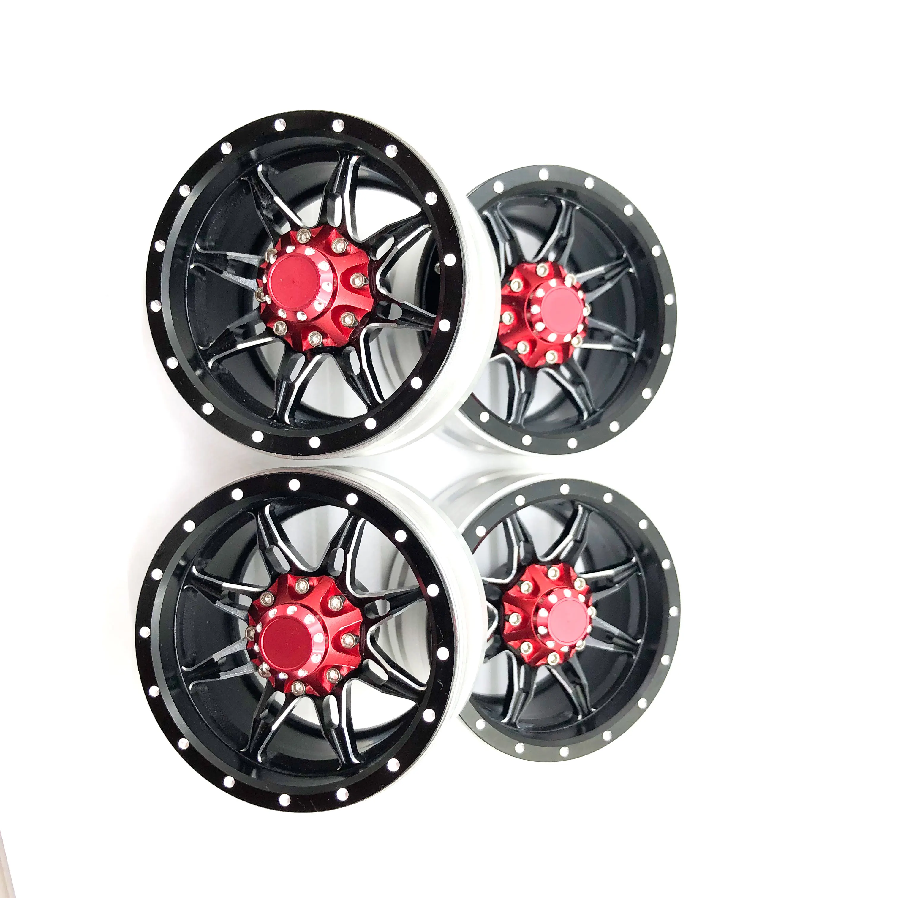 4 шт. колеса Beadlock из алюминиевого сплава 1 9 для 1/10 RC Гусеничный осевой SCX10 II 90046 TRX4 D90