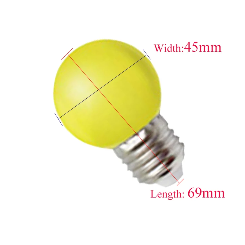1 Вт 3 E27 светодиодный RGB светильник лампы G45 220V Светодиодный SMD 2835 Lamparas Красочные