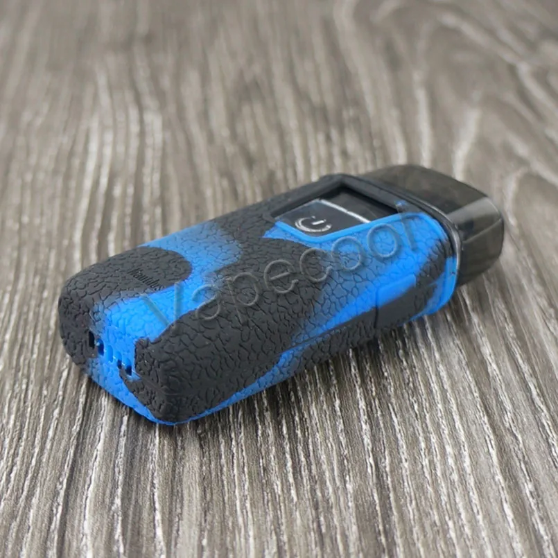 Силиконовый чехол для Aspire Nautilus AIO vape Pod КРЫШКА Резиновая кожа основы стикер рукав в виде ракушки корпус демпфер гель мод щит - Цвет: black blue