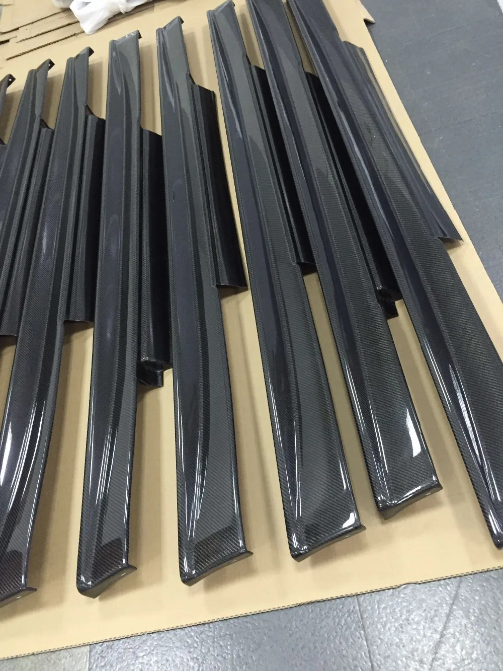 2008-2014 GTR R35 GT-R боковые юбки // ZE стильные из углеродного волокна для Nissan Skyline |