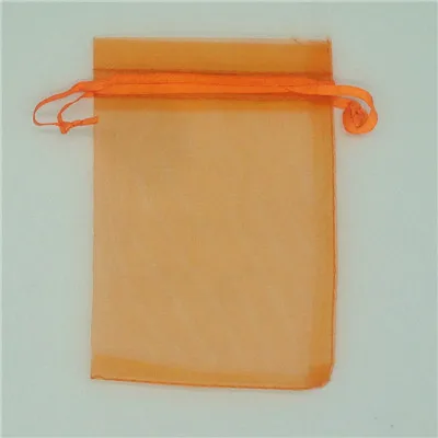 Orange Мешок из органзы 13x18 см стенд для ювелирных украшений Чехлы свадебный Рождественский подарок мешочки для украшений и пакетов 100 шт./лот - Цвет: Orange