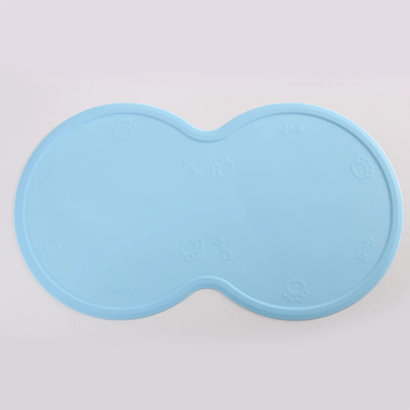 Силиконовый коврик для кормления домашних животных легко чистится подставка