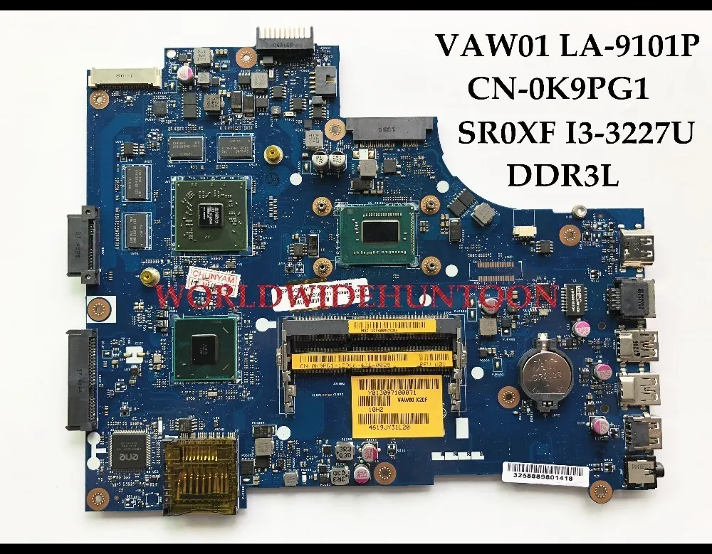 Высококачественная материнская плата для ноутбука Dell Inspiron 3521 VAW01 LA 9101P CN 0K9PG1 K9PG1