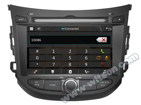 Автомобильный DVD-плеер с емкостным сенсорным экраном 7 дюймов для Hyundai HB20 2012 2013 2014