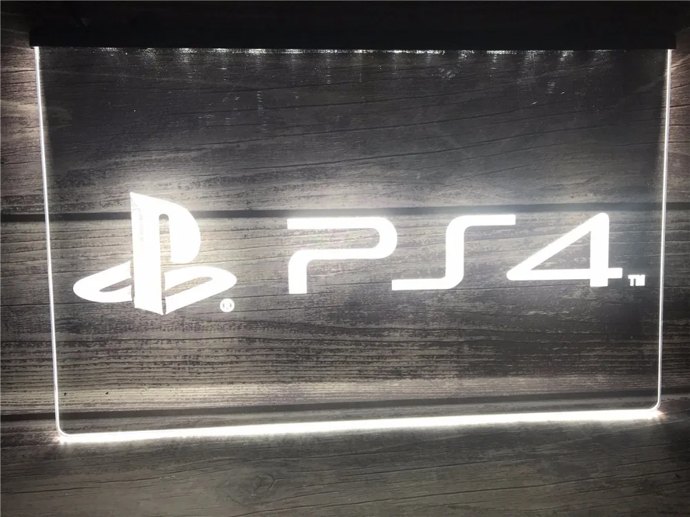 LH174 Playstation 4 PS4 светодиодный неоновый светильник знаки|Таблички и знаки| |