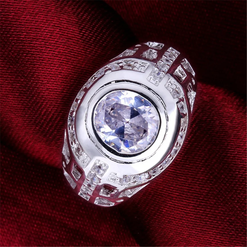 Классические серебряные кольца R575 для женщин и мужчин модные украшения
