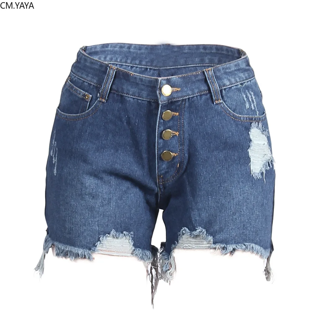 2019 women summer sexy button hole mid waist streetwear denim shorts fashion casual short jeans vintage trousers 2 color GLL027 | Женская