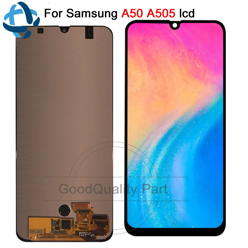 Amoled 6 4 &quotдля Samsung galaxy A50 дисплей сенсорный экран дигитайзер сборка для A505 A505F/DS A505F