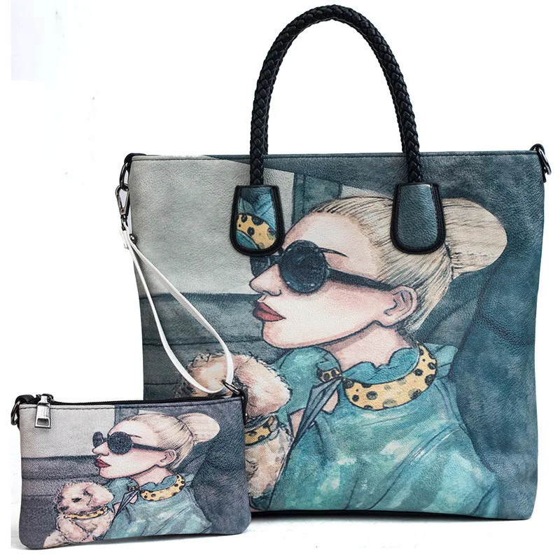 2018 NewFashion минималистский печати Красота одного плеча большой Ёмкость телефон