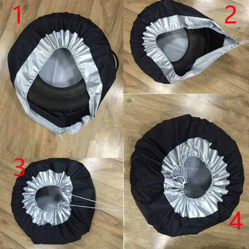 1 шт. чехол для автомобильных запасных шин из полиэстера|Принадлежности шин| |