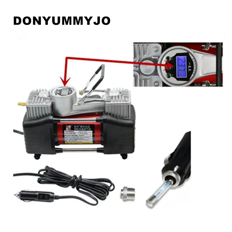 Компрессор Автомобильный цифровой 12 В с двумя цилиндрами | Автомобили и