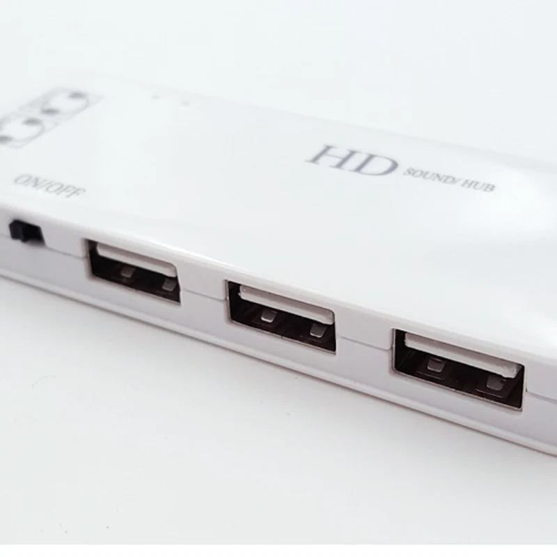 USB 2.0 Splitter 3 ports HUB to 7.1 External Sound card Headphone sound adapter Mic | Компьютеры и офис