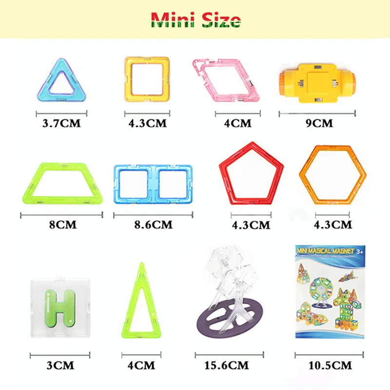 Mini/Big Size 175pcs Magnetic Designer Building Blocks Model &amp Toys Brick Enlighten Bricks for Children | Игрушки и хобби