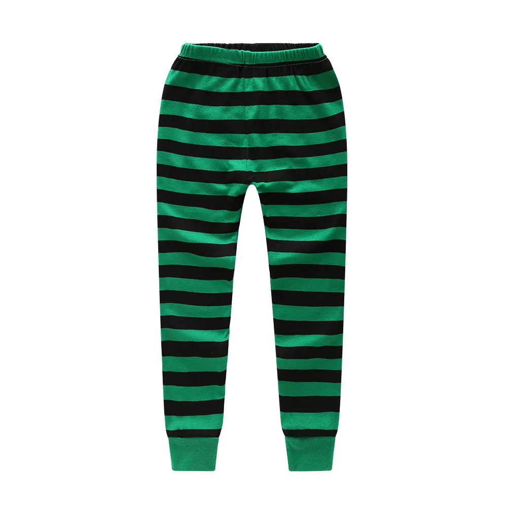 Пижама для мальчиков хлопка Pjs, Let's Go к поезд печати рубашка для малыша и полосатые штаны комплект одежды, детская пижама с длинными рукавами комплекты