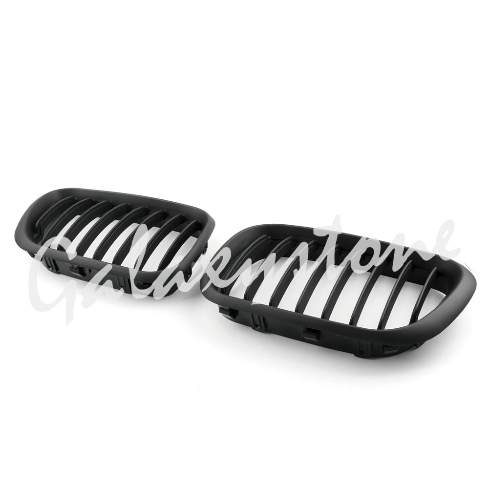 Пара матовый черный почек настройки передней решетки для BMW X5 E53 1998-2003 2001 2002 |