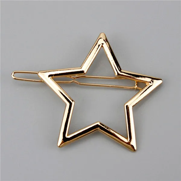 golden star Металлический конский хвост держатель со звездой/Pentagramme заколки для волос женские аксессуары для волос для прически на половину - Цвет: golden star