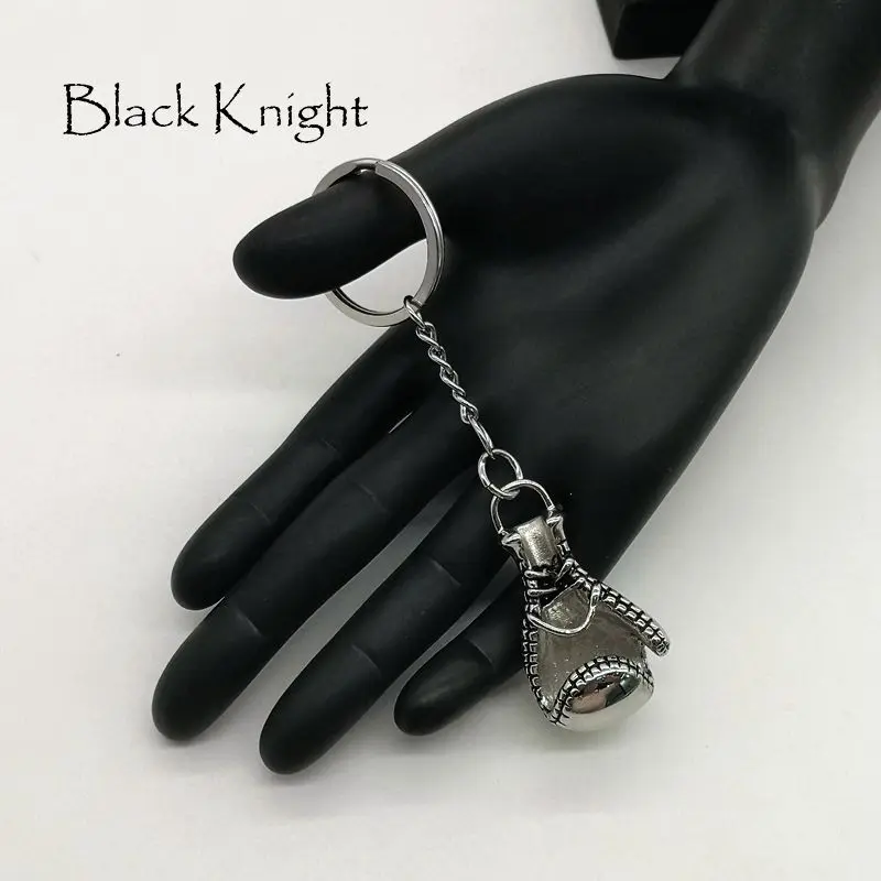 Черный рыцарь креативные бейсбольные перчатки очаровательные брелоки мужские