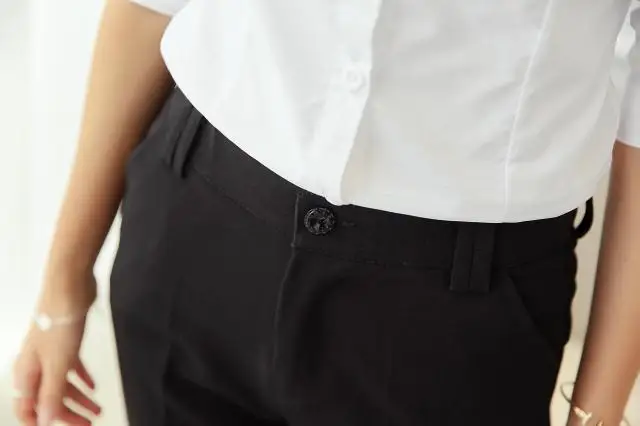 Весенне осенние модные деловые брюки женские Брюки костюмные облегающие с