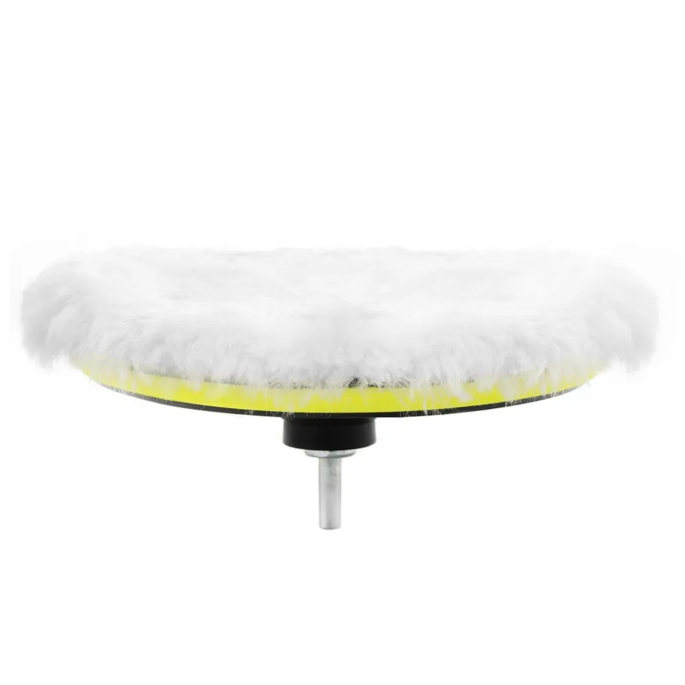 

7Pcs 3/4/5/6/7'' Car Polisher Polishing Waxing Buffing Woolen&Sponge Pads Kit for dorp shipping