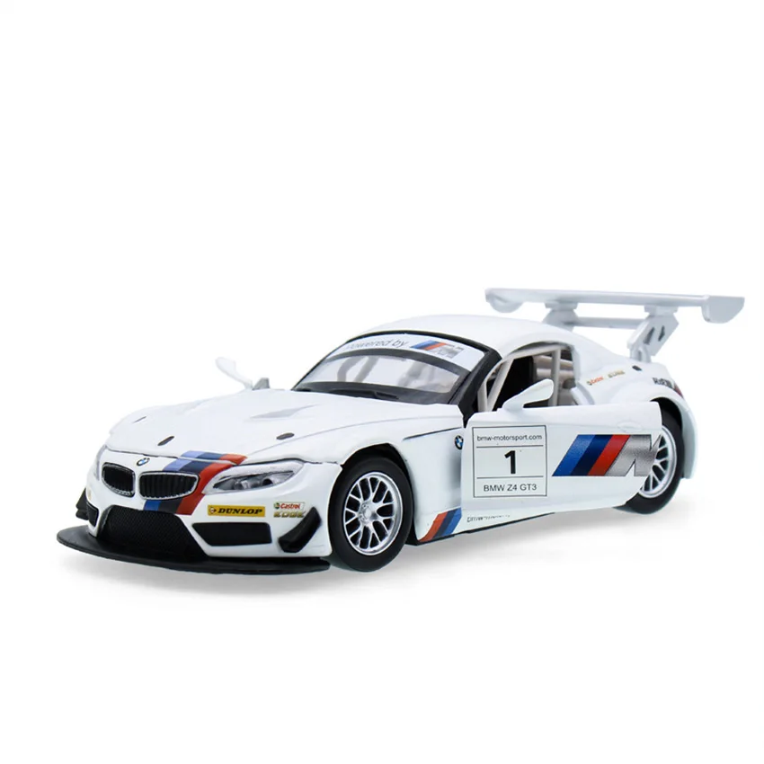 1:32 Z4 GT3 модель игрушечного автомобиля из сплава потяните назад детские игрушки