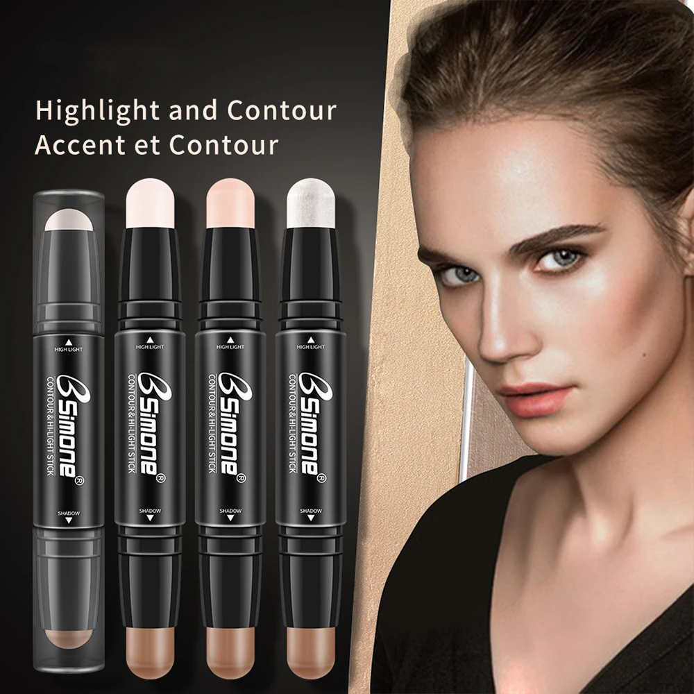 BSIMONE с двойной головкой лица Контурная палочка для выделения Красота макияж