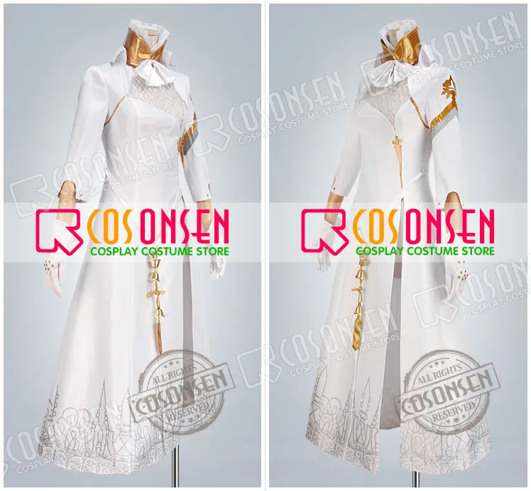 Женский костюм для косплея по мотивам игры NieR Automata YoRHa Commander белый чонсам ONSEN