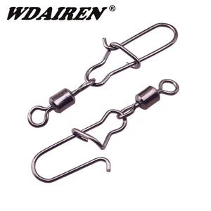 Шпильки для рыболовных снастей, подшипники из нержавеющей стали Рыболовный Соединитель с застежкой 