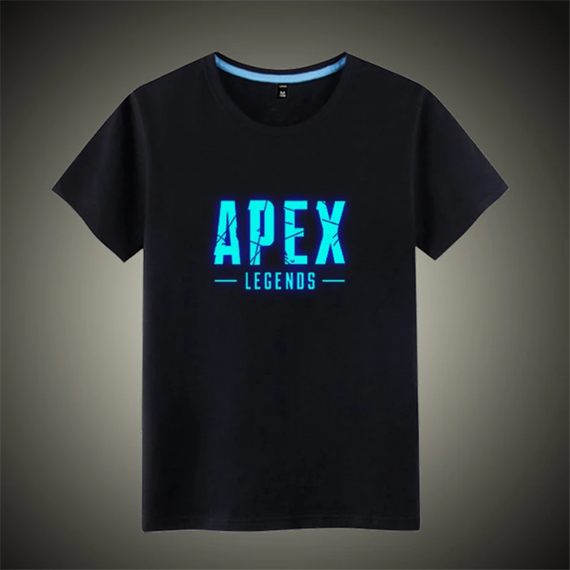 Маска как подарок светящаяся APEX legends футболка с круглым вырезом для мужчин и