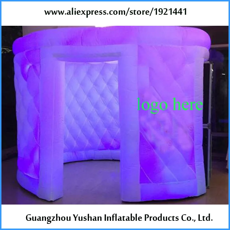 

2 doors new design oval photo booth party event inflatable tent