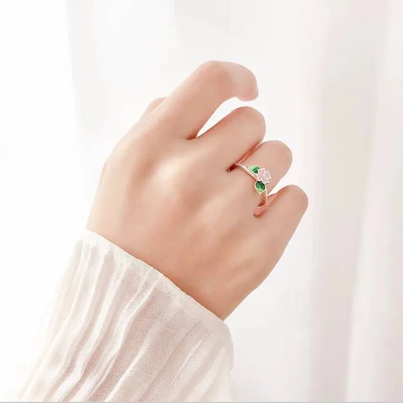 Женское кольцо на палец Anillos Anel оригинальное из 100% свежего цветка с листьями
